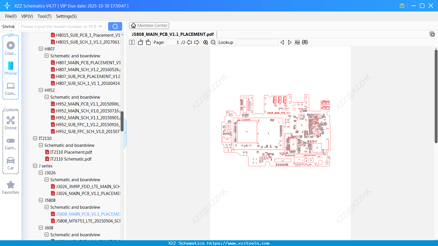 Infinix J5808_MAIN_PCB_V1.1_PLACEMENT